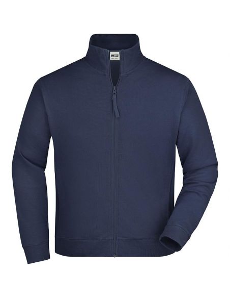 James & Nicholson Men's Zip Sweatshirt 100% Cotton