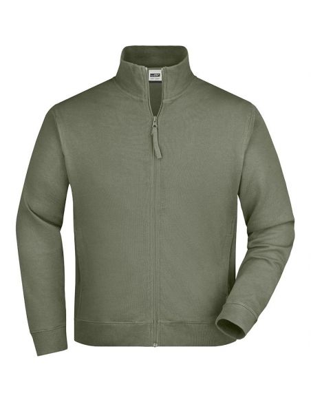 James & Nicholson Men's Zip Sweatshirt 100% Cotton