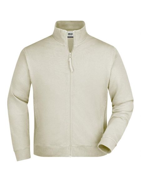 James & Nicholson Men's Zip Sweatshirt 100% Cotton