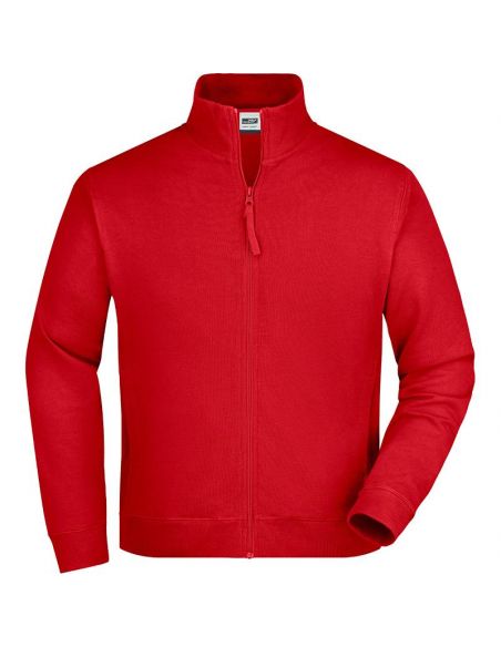 James & Nicholson Men's Zip Sweatshirt 100% Cotton