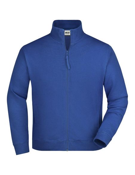 James & Nicholson Men's Zip Sweatshirt 100% Cotton