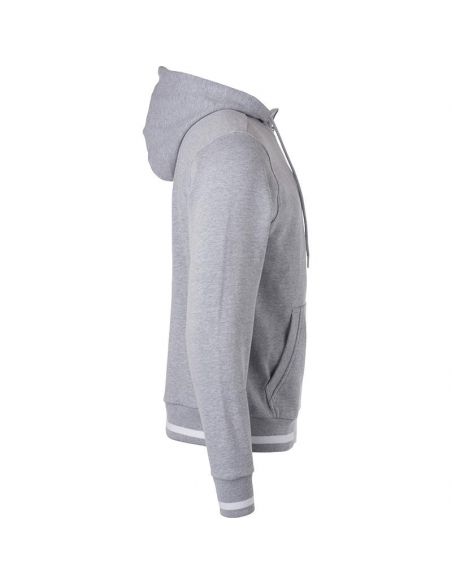 James & Nicholson Men's Premium Cotton Hooded Sweatshirt with Zip Lining