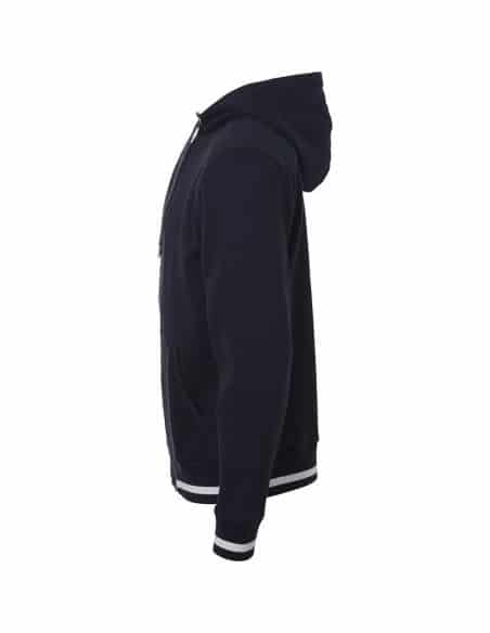 James & Nicholson Men's Premium Cotton Hooded Sweatshirt with Zip Lining