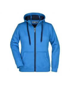 James & Nicholson Women's Fleece Lined Hooded Sweatshirt 385g/sqm