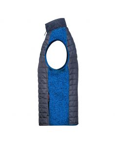 James & Nicholson Men's Hybrid Fleece Vest