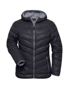 James & Nicholson Women's Down Hooded Jacket