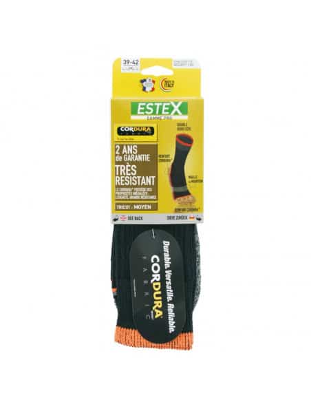 Chaussettes Cordura® pied au sec fibre respirante