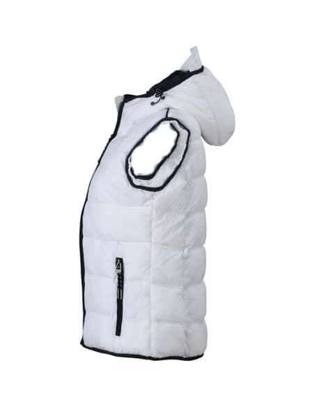 Bodywarmer à capuche pour Femme