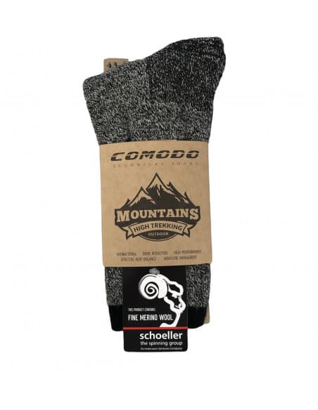 Durable and soft merino wool winter trekking socks