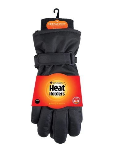 Waterproof Ski Gloves for Men Heat Holders