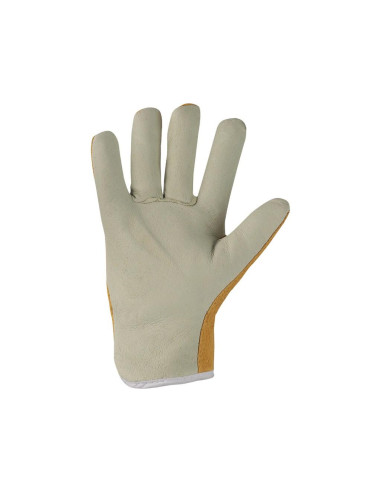 Leather Work Gloves with fleece lining