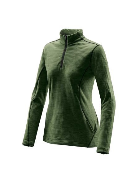 Thermal tee-shirt, zipped collar for Women