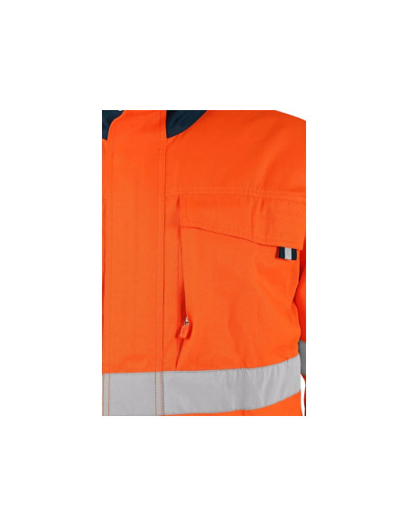 Veste HV Orange EN ISO 20471 classe 2