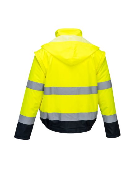 Winter High Visibility Jacket with Removable Sleeves EN20471 C464 Portwest