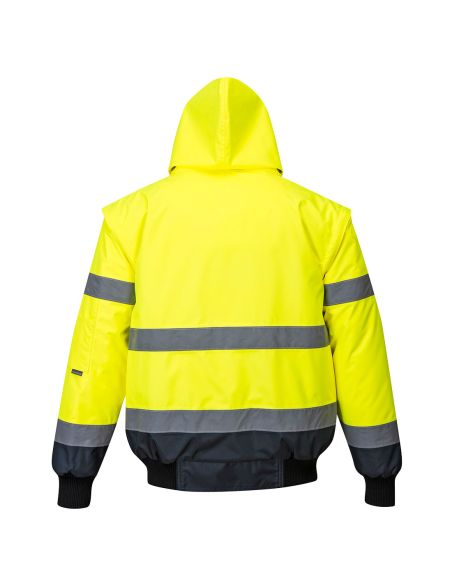 Winter High Visibility Jacket with Removable Sleeves EN20471 C465 Portwest