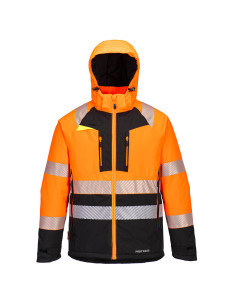 Winter High Visibility Parka with Segmented Stripes DX430 Portwest