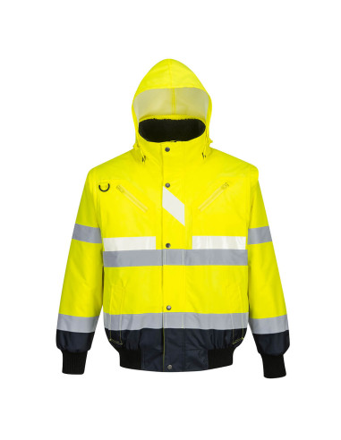 Blouson Hiver Haute Visibilité Classe 3 manches amovibles G465 Portwest