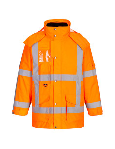 Parka de Signalisation 3 en 1 Certifiée EN ISO 20471 Classe 3 R461 Portwest