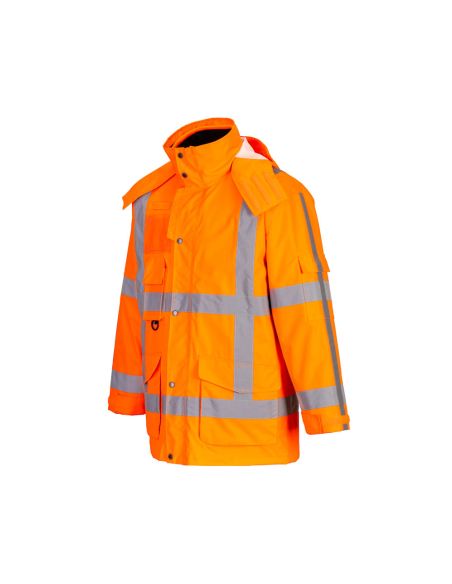 Parka de Signalisation 3 en 1 Certifiée EN ISO 20471 Classe 3 R461 Portwest