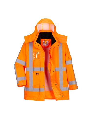 Parka de Signalisation 3 en 1 Certifiée EN ISO 20471 Classe 3 R461 Portwest