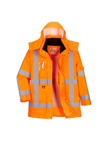 Parka de Signalisation 3 en 1 Certifiée EN ISO 20471 Classe 3 R461 Portwest