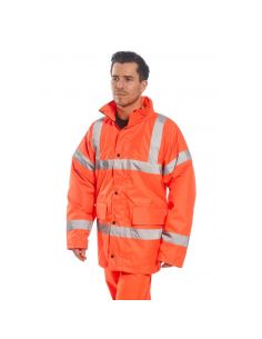 Portwest RT30 Winter High Visibility Parka EN20471 Class 3 EN 343 Class 4