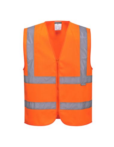 Zippered High Visibility Vest EN20471 Class 2 C375 Portwest