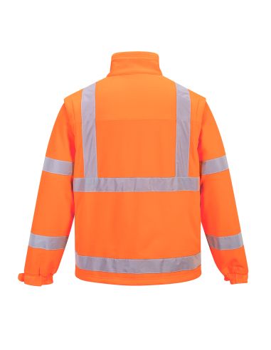 Veste Softshell Haute Visibilité manches amovibles classe 3 S428 Portwest