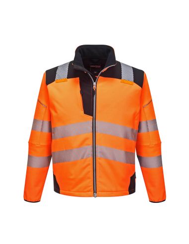 High Visibility Softshell Jacket with Segmented Stripes EN20471 T402 Portwest