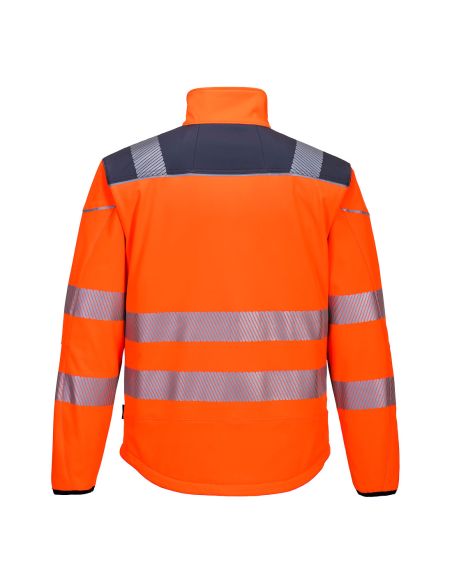 High Visibility Softshell Jacket with Segmented Stripes EN20471 T402 Portwest