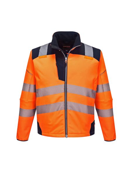 High Visibility Softshell Jacket with Segmented Stripes EN20471 T402 Portwest