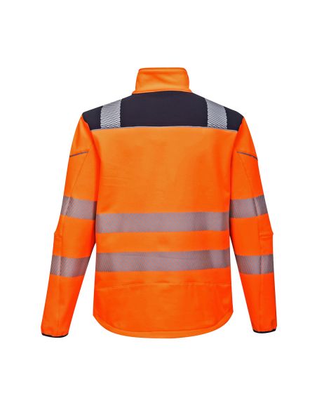 High Visibility Softshell Jacket with Segmented Stripes EN20471 T402 Portwest