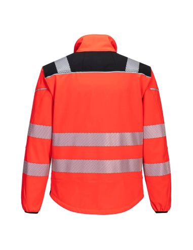 High Visibility Softshell Jacket with Segmented Stripes EN20471 T402 Portwest