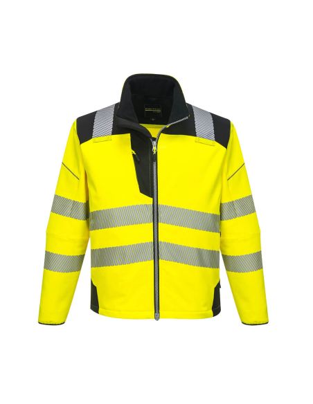 High Visibility Softshell Jacket with Segmented Stripes EN20471 T402 Portwest