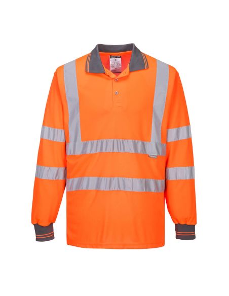 High Visibility Polo EN20471 Class 3 Long Sleeves S277 Portwest