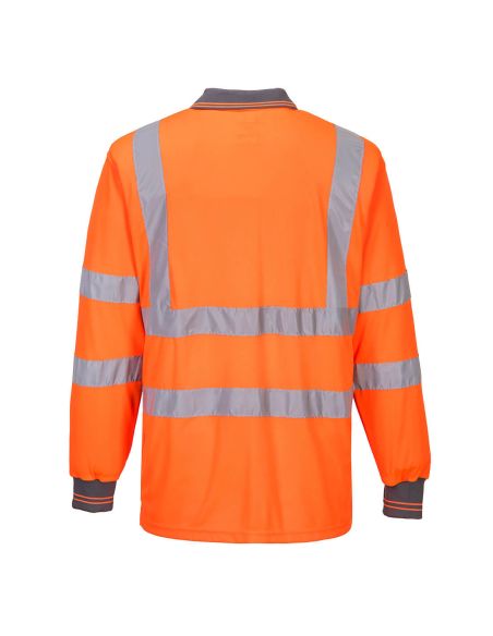 High Visibility Polo EN20471 Class 3 Long Sleeves S277 Portwest