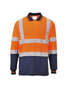 Long-Sleeve High-Visibility Safety Polo S279 Portwest