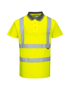 Portwest S477 short sleeve fluorescent safety polo shirt