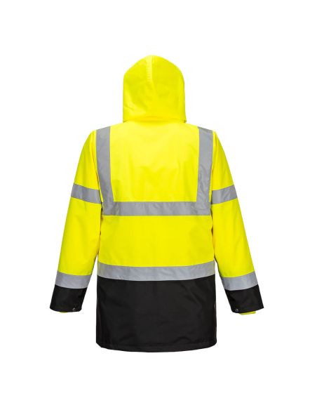 High Visibility Parka EN20471 Winter Lined 7 in 1 S765 Portwest