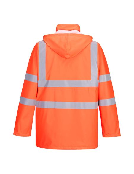 Lined High-Visibility Rain Jacket EN20471 Class 3 Waterproof EN343 Class 3 S490 Portwest