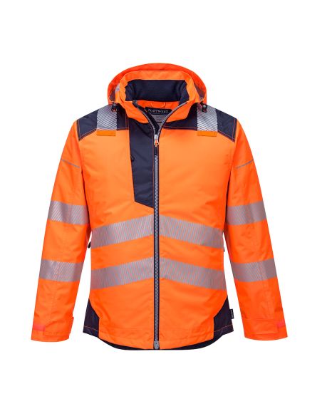 High Visibility Winter Jacket with Segmented Stripes EN20471 T400 Portwest