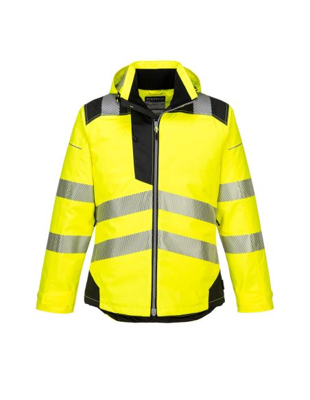 High Visibility Winter Jacket with Segmented Stripes EN20471 T400 Portwest