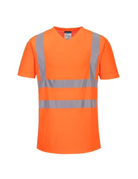 Teeshirt Haute visibilité EN20471 col V idéal par temps chaud S179 Portwest