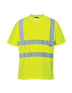 Short sleeve fluorescent safety teeshirt S478 Portwest