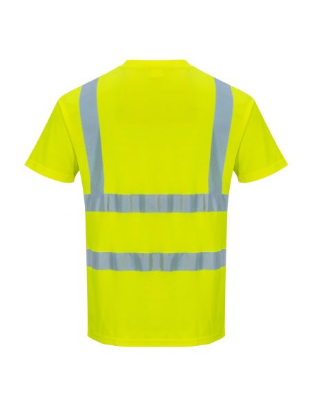 Short sleeve fluorescent safety teeshirt S478 Portwest