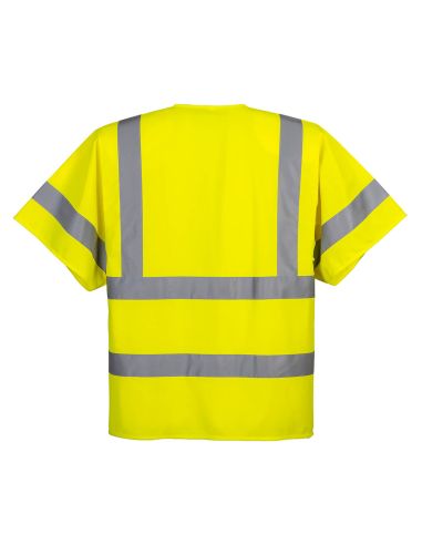 Gilet de signalisation Zippé Manches courtes EN20471 Classe 3 C357 Portwest