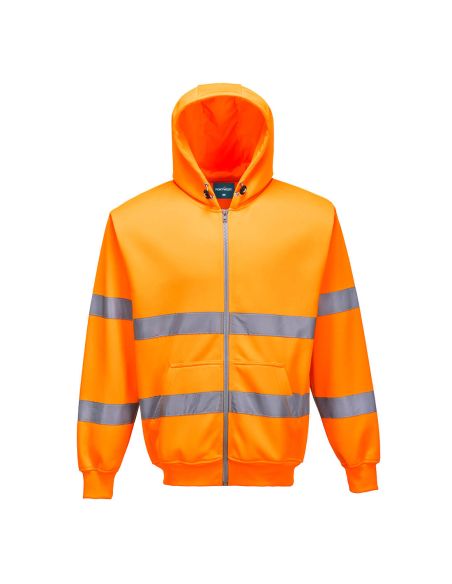 High Visibility full Zip Hooded EN ISO 20471 Class 3 B305 Portwest