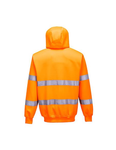 Sweatshirt Zippé de Signalisation à capuche EN ISO 20471 Classe 3 B305 Portwest