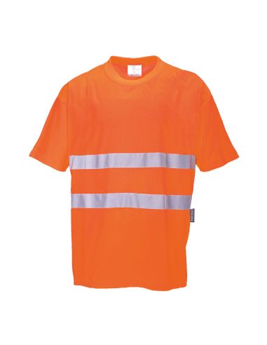 Portwest S172 High Visibility cotton Work TeeShirt EN20471 Certified