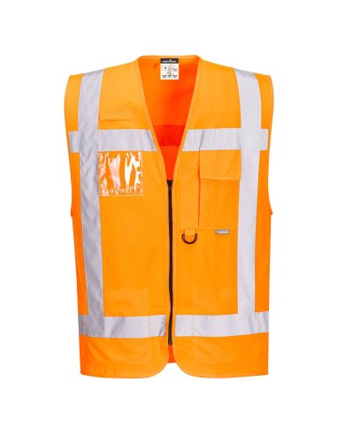 Gilet Zippé Multipoches Norme EN20471 Classe 2 R476 Portwest